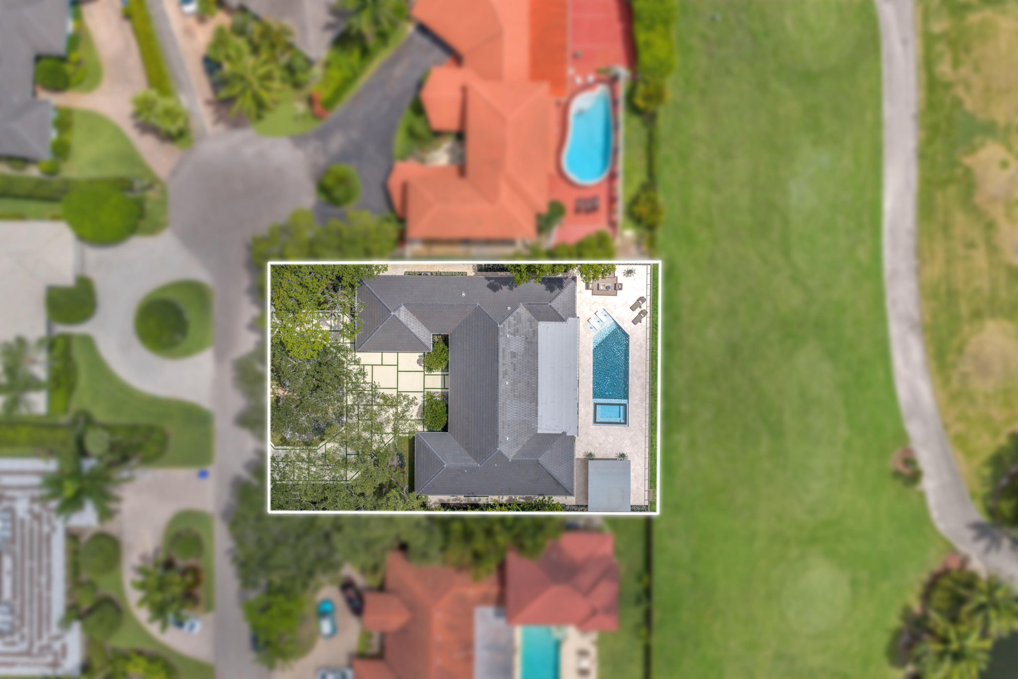 4220 Casper Court aerial view