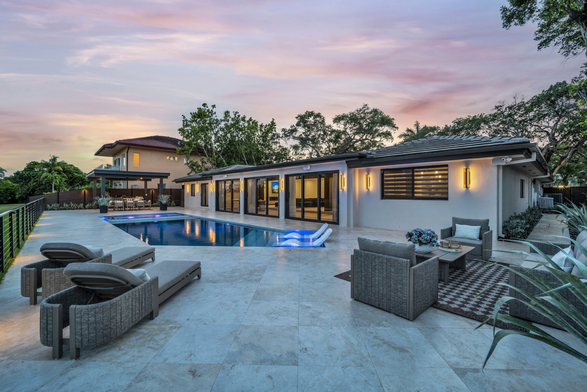 Pool evening